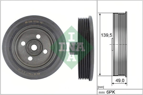 Belt Pulley, crankshaft